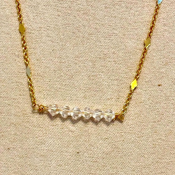 Swarovski crystal bar necklace - Picture 2 of 3